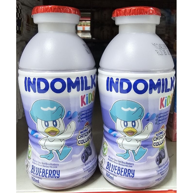 

Indomilk Susu Cair Rasa Bluebbery 190ml Botol