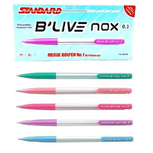 

Veiso__Pen Standard B.Live Nox/PULPEN STANDARD B'LIVE NOX 0.3 GEL PEN Pulpen Pena STANDARD BLIVE