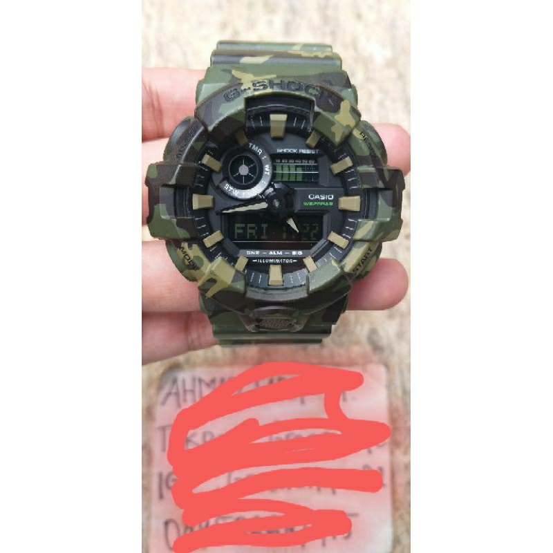 Jam tangan Baby g casio G shock GA 700CM 3ADR original bekas/second watch pria men