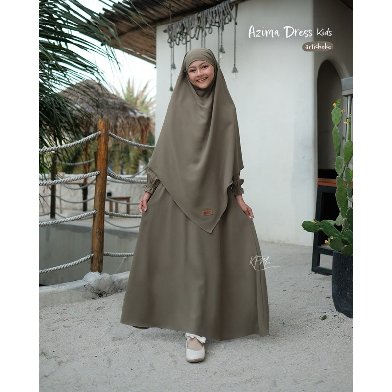 (Ready)Azima kids set FK/kids set drees/kids set abaya/kids set fk