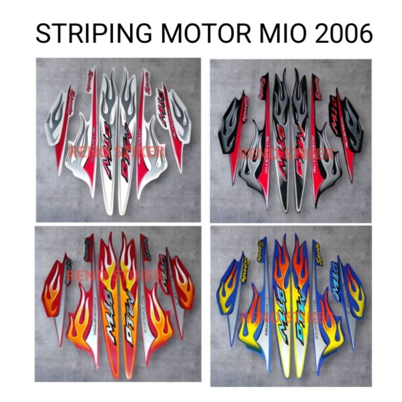 Stiker striping Mio sporty 2006 / sticker motor Mio 2006 / stiker Mio 2006 / Yamaha Mio sporty