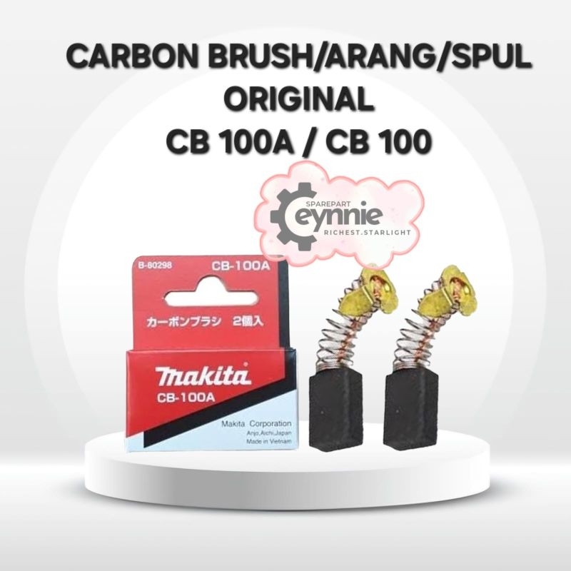 CARBON BRUSH MAKITA CB 100 CB100 ORIGINAL ARANG SPUL MAKITA CB 100A CB100A ORIGINAL