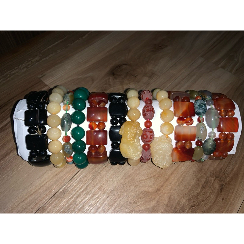 Gelang Batu Giok Warna Warni // Gelang Batu Akik Gelang Wanita Pria Gelang Giok Keberuntungan
