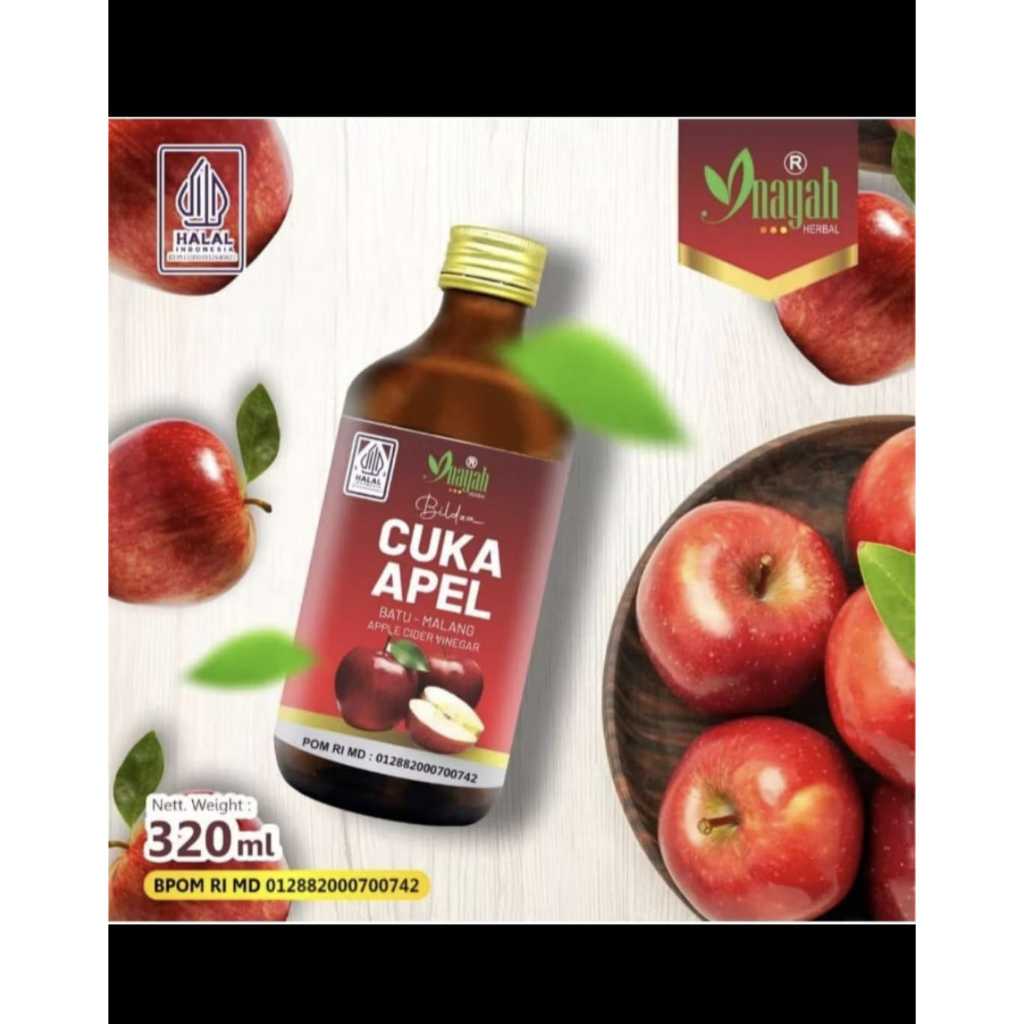 

Cuka Apel 320ml Organik BPOM Inayah