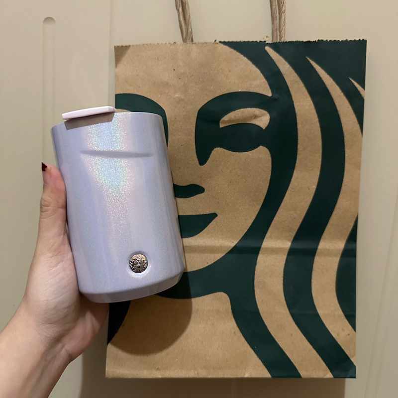 Preloved Tumbler Starbucks Mug Purple Lilac Iridescence Logo Stainless Steel Starbucks Tumbler Origi