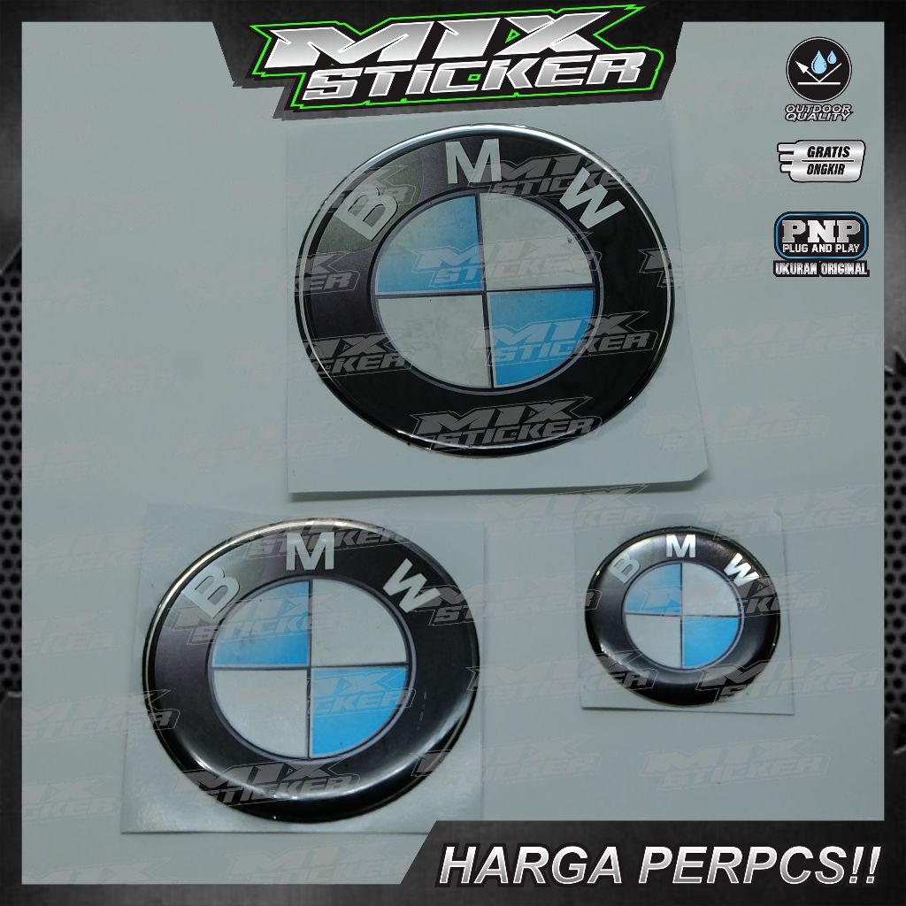 emblem logo bmw bulat | emblem timbul bmw