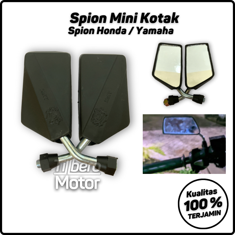 Spion Motor / Kaca Motor Mini Kecil Kotak Universal