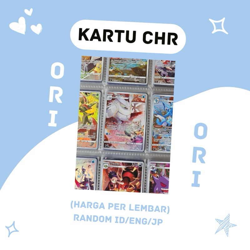 Random Bulk CHR Pokemon TCG Indonesia / English / Japan