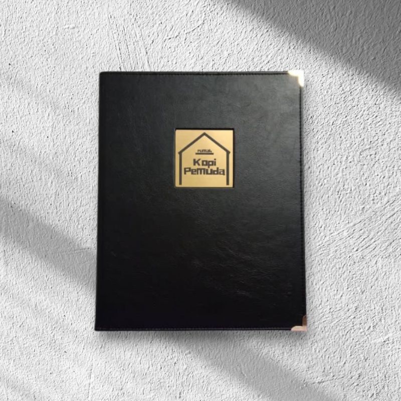 

Cover buku menu cafe logo di laser a4