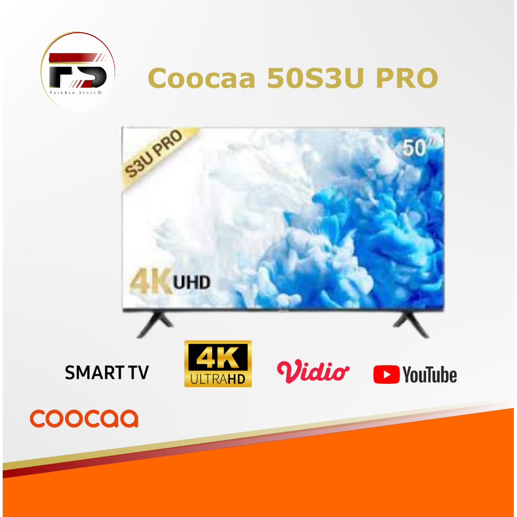 Smart Tv 50 in Coocaa 50s3u Pro 4K Video PromoTerbatas