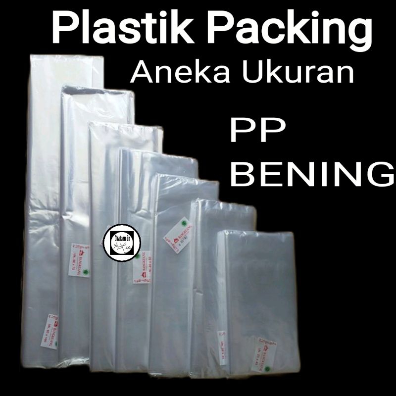 

plastik packing laundry lembaran PP polos bening uk 40 HITS