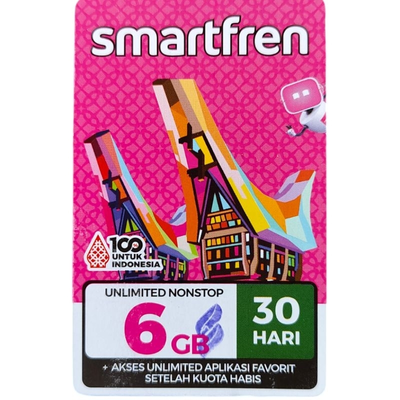 Voucher Smartfren Unlimited Nons 6GB 30 Hari