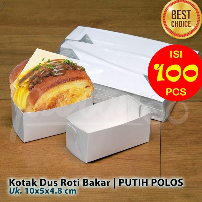 

Special Now Kotak Box Dus Roti Bakar PUTIH 1 Pcs