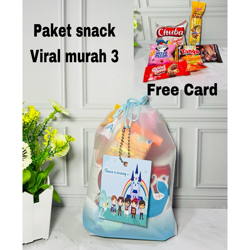 

Paket snack ulang tahun anak / souvenir ulang tahun / goodiebag ulang tahun / hampers birthday / snack viral