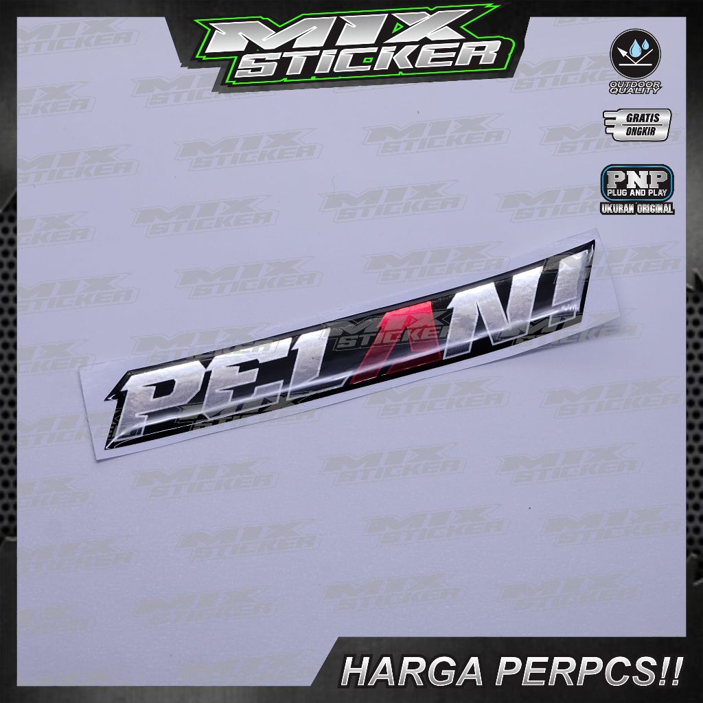 Emblem pelan / emblem timbul pelan / sticker pelan / stiker logo pelan / emblem 3d pelan / stiker 3d