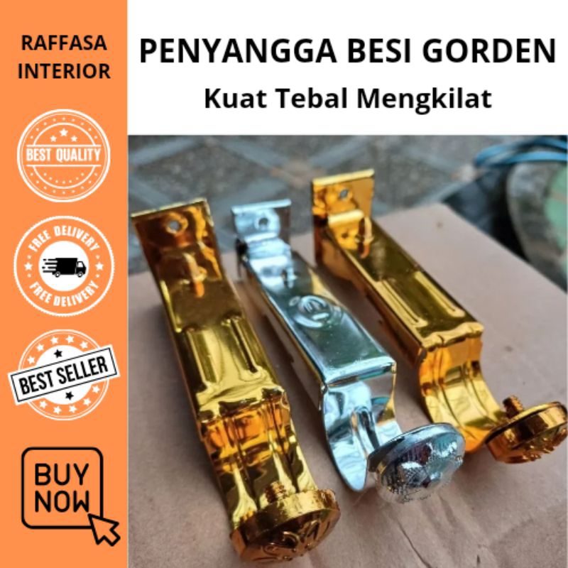 BRACKET/PENYANGGA/KAKI BATANG GORDEN PREMIUM BESI TEBAL ORI TOZAN