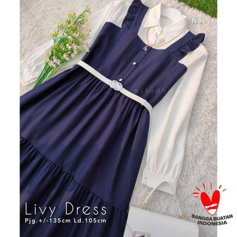 Serba Update Livy Dress Ukuran XS S M L XL XXL XXXL 3XL 4XL 5L  Gamis Anak Tanggung Remaja Terbaru  