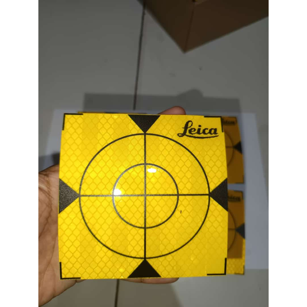 

Reflector Sheet Leica Kuning 100mm x 100mm / Sticker Target Leica Kuning 10cm x 10cm Murah