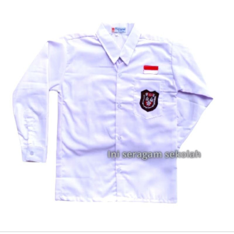 Baju Putih anak SD Seragam Sekolah Dasar Kemeja panjang GS