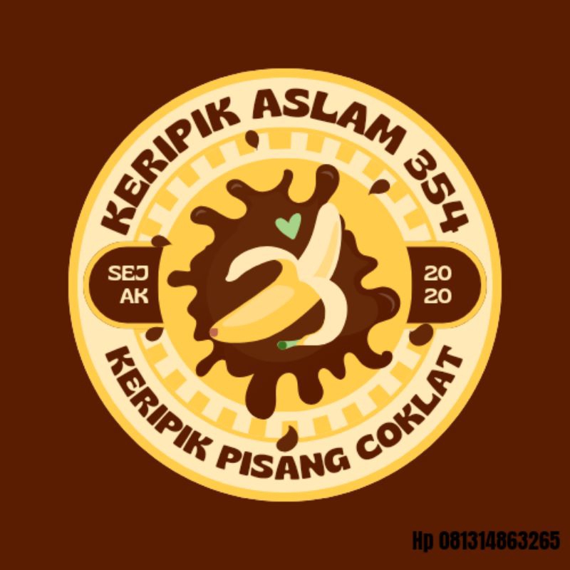

keripik pisang coklat lumer