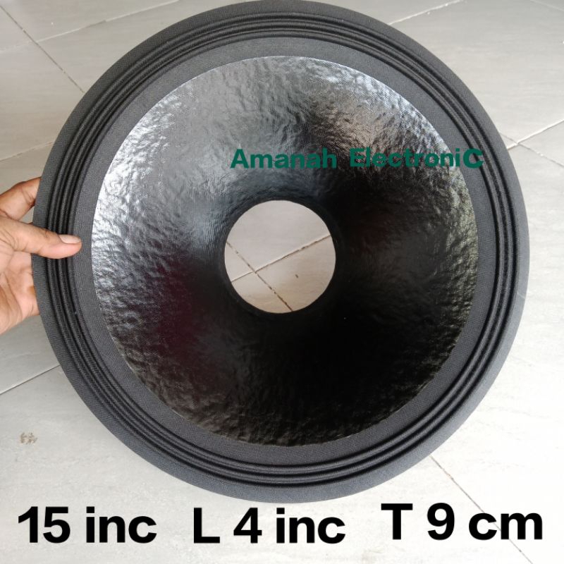 Daun speaker 15 inc Lubang 4 Tinggi 9 cm Fr3 coating In out