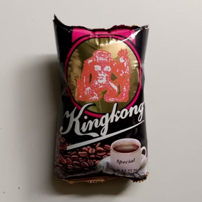 

Kopi Bubuk Hitam Original Cap Kingkong Asli Bangka