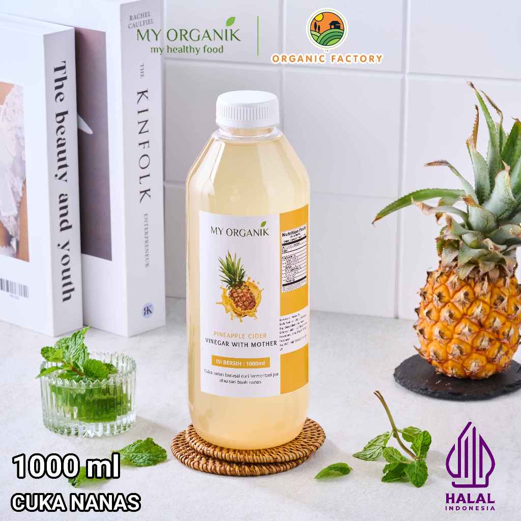 

My Organik Cuka Nanas Pineapple Cider Vinegar With Mother 1000ml