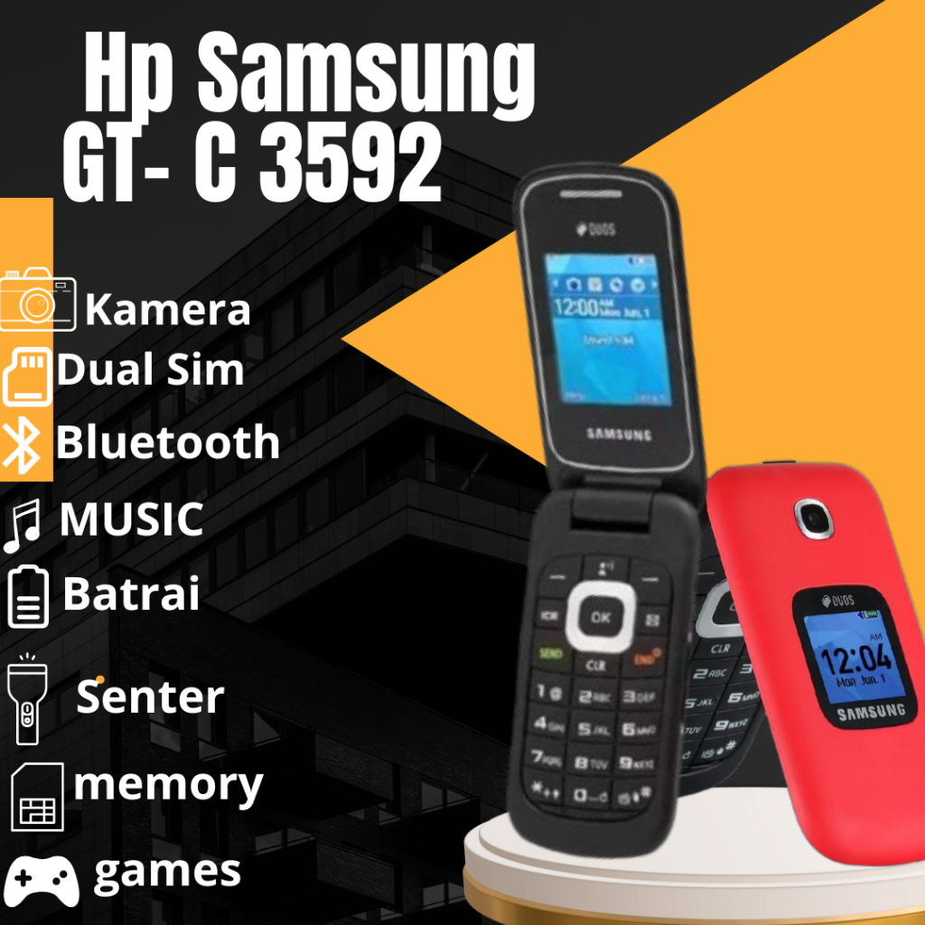 Hp Samsung GT C- 3592 Murah Dan Original Dual sim Baru Gress Hp Kamera