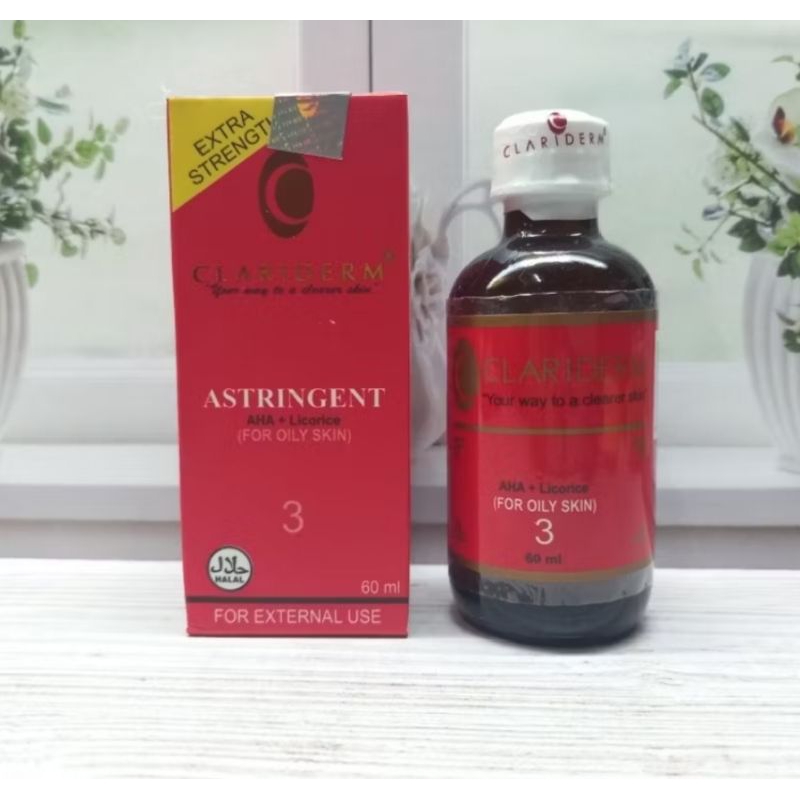 TONER WAJAH CLARIDERM ORIGINAL/ ALKOHOL CLARIDERM ASTRINGENT ASLI
