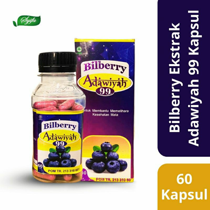 BILBERRY ADAWIYAH OBAT MATA MINUS/KATARAK/ LELAH ORIGINAL