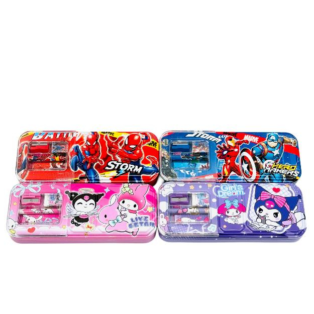 

Kotak Tempat Pensil Kaleng Frozen Avenger Kuromi My Melody Disney 1