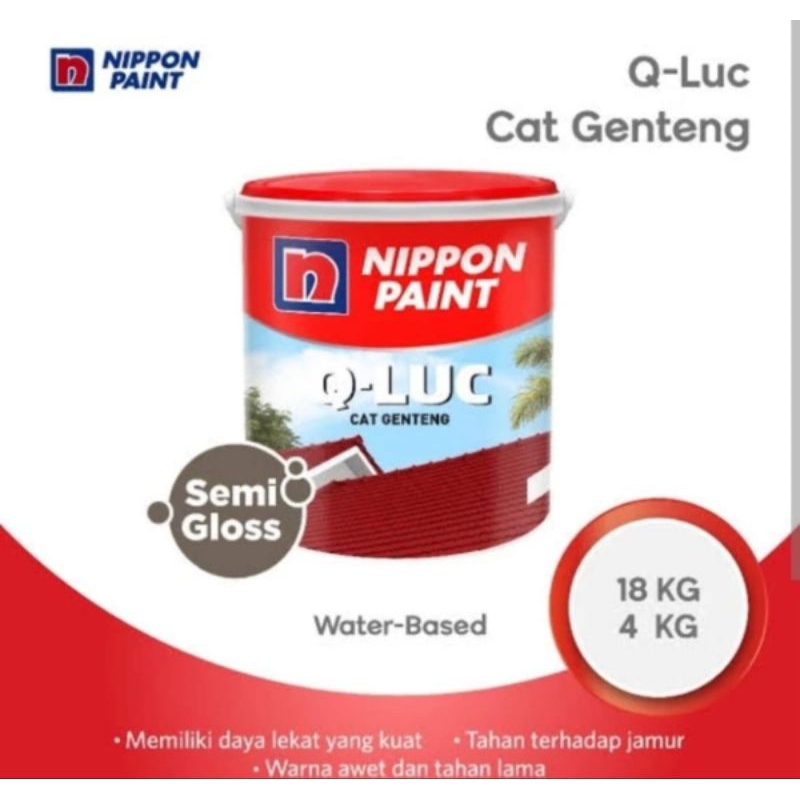 Cat Genteng Qluc Nippon Paint Kemasan 3,5kg