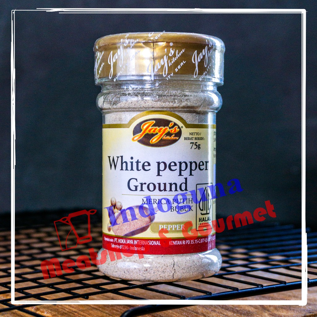 

Jay's Jays White Pepper Ground Merica Lada Putih Bubuk 75gr