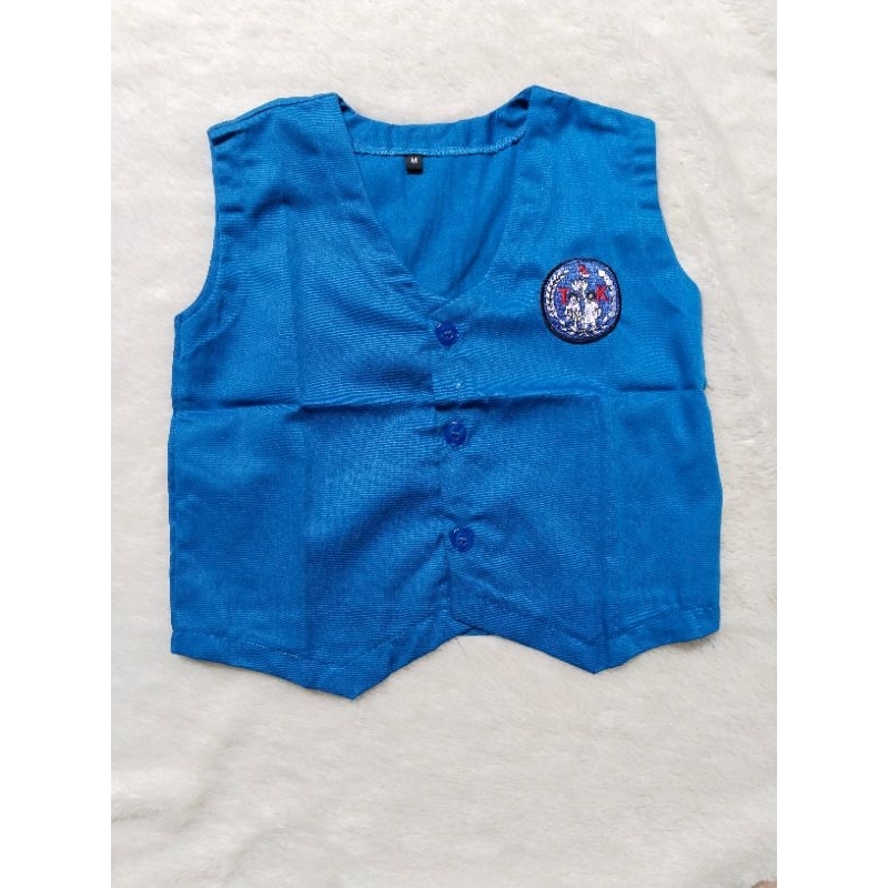 Rompi TK biru logo bordir