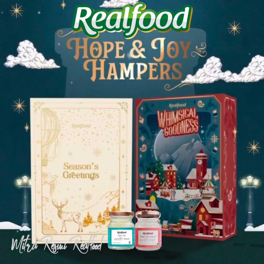 

Hampers Realfood Natal Merry Christmas Hope & Joy ( Minuman Sarang Burung Walet ) Bersertifikat Bpom Halal