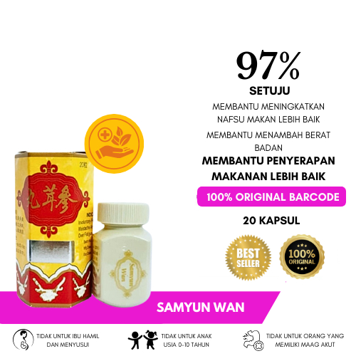 

SAM YUN OBAT PENGGEMUK BADAN 100% ORIGINAL