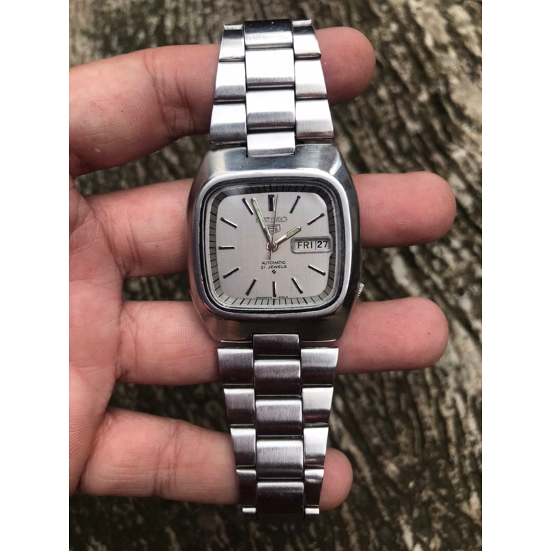 jam seiko automatic 5 kotak seiko tank vintage second bekas