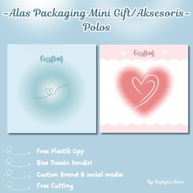 

Alas Packaging Mini Gift Packing Aksesoris Gelang Cincin Pin Bross Keychain Free Plastik Custom