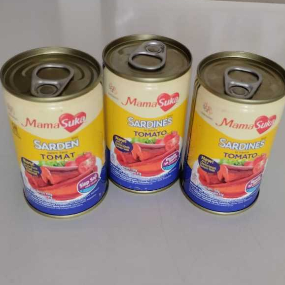 

SARDEN SAUS TOMAT MAMASUKA 155gr Sardines in Sauce Tomato Halal