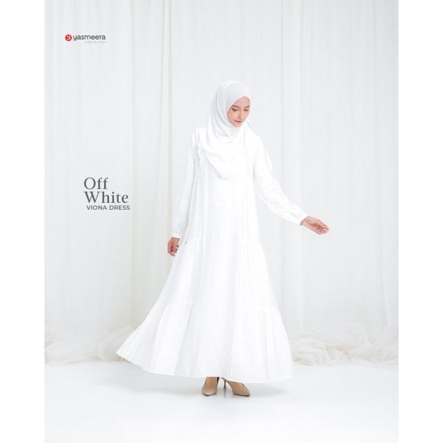 YASMEERA GAMIS VIONA - YASMEERA BEST SELLER - ORIGINAL - GAMIS PUTIH ADEM PROMO - GAMIS HITAM