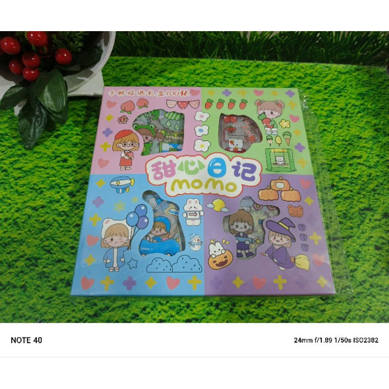 

Sticker momo 1 box (isi 100 pcs)