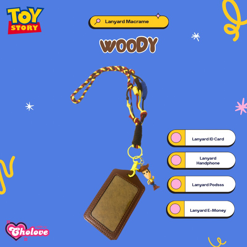

Macrame Lanyard | Lanyard ID Card | Lanyard Handphone | Toy Story Series | Woody