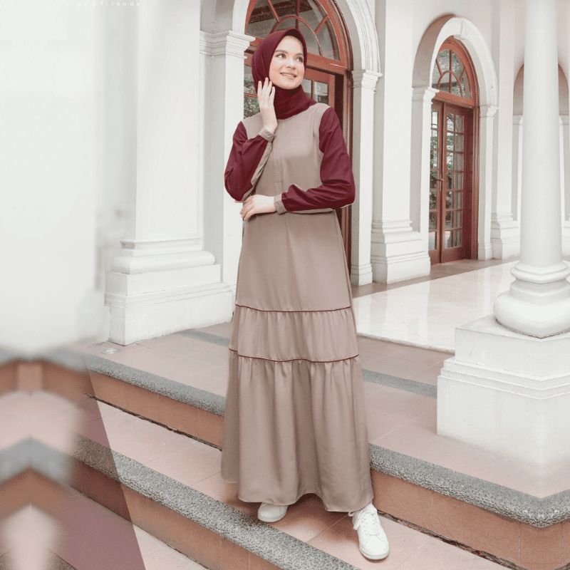 ETHICA SARIMBIT CASPIAN RED | AYUMI 413 GAMIS DEWASA | KAHFI 292 KOKO DEWASA