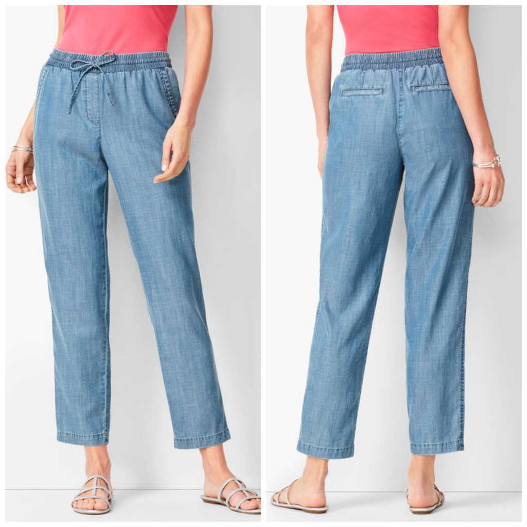 Celana Talbots Chambray Easy Drawstring Pants