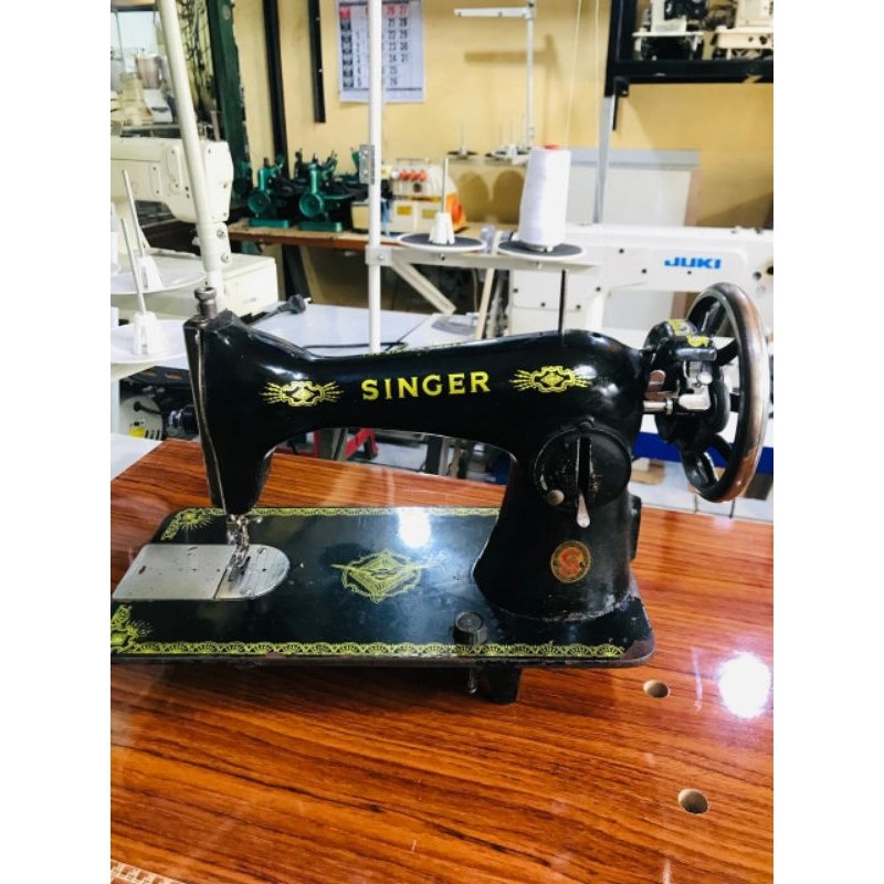 Mesin jahit bekas SINGER manual kepala saja mesin tradisional