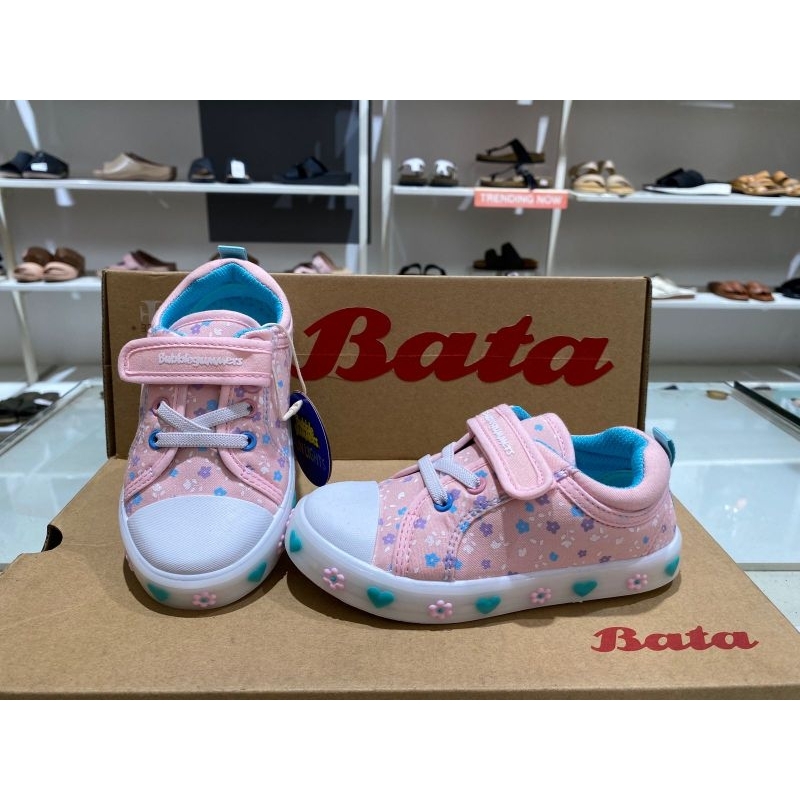 sepatu sneakers anak wanita nyala bubblegumers bata ringan original 131-5103