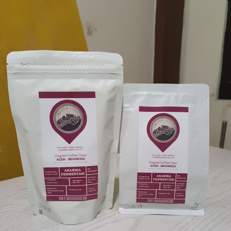 Original Coffee Gayo Arabika Farmentasi (Wine) 100gr-200gr