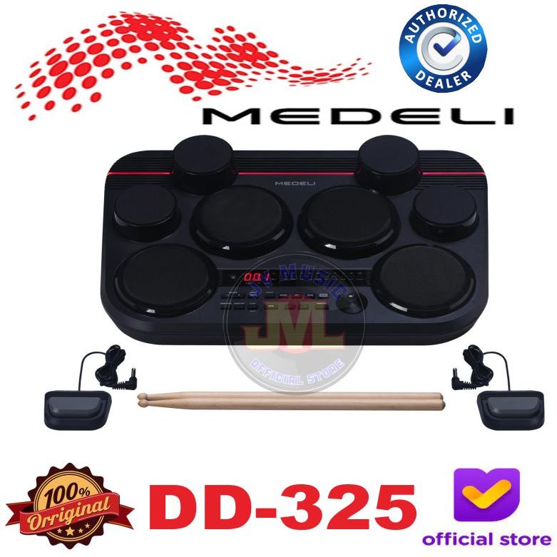 Medeli DD325 Portable Drum Elektrik Medeli DD-325 Drum Portable