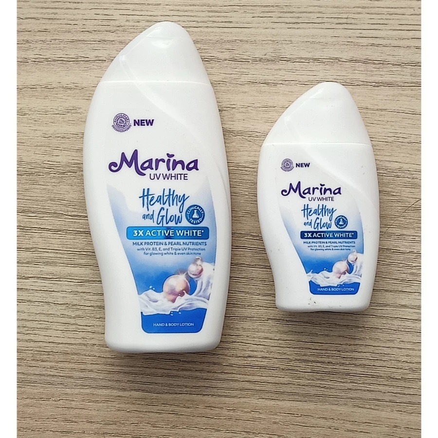 MARINA HAND BODY LOTION UV WHITE - HEALTHY & GLOW | MARINA HEALTHY GLOW | LOTION MARINA HEALTHY GLOW