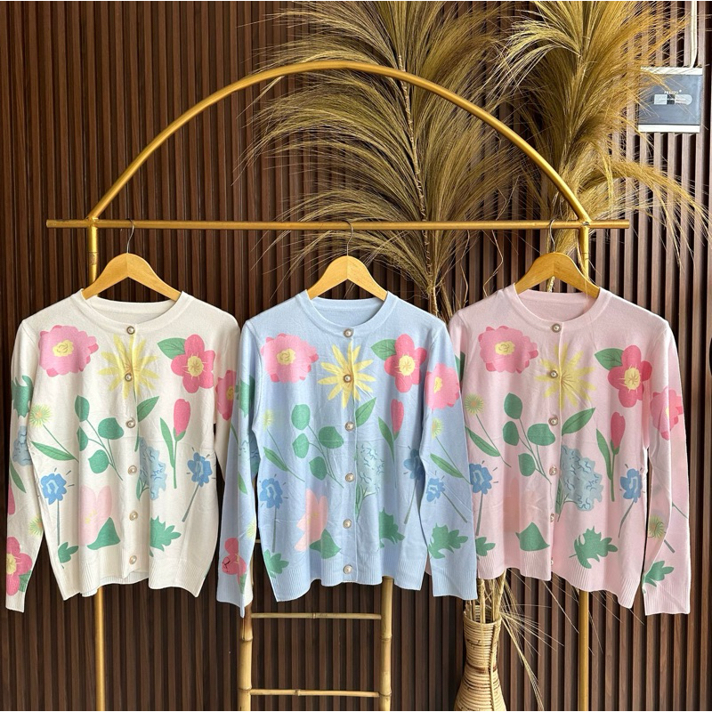 CARDIGAN MOTIF BUNGA